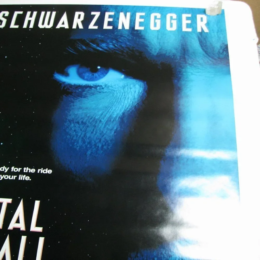 Vintage Total Recall Schwarzenegger Movie Poster